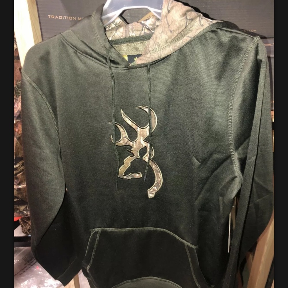 Browning Realtree Camo Mens Green Marsh Sweatshirt